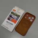 Vooii Magnetic for iPhone 17 Pro Case, Compatible with Magsafe (Premium Liquid Silicone) (Integrated Camera Control Button) Full Body Protective Anti-Scratch Microfiber Lining 6.3", Caramel