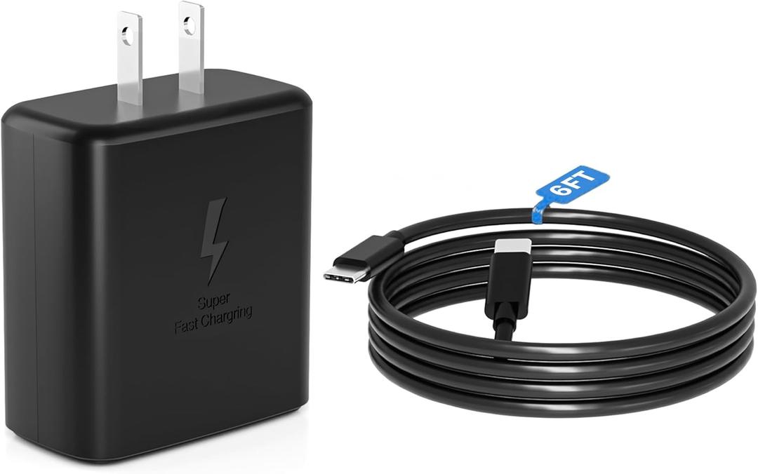 2025 Super Fast Charger Type C, 45W USB C Wall Charger Fast Charging for Samsung Galaxy S25 Ultra/ S25/S25+/S24+/ S24 Ultra/S24/S24+/S23 Ultra/S22 Ultra/S21 Ultra
