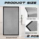 Gisafai 2 Pcs Decorative Cloverleaf Aluminum Sheet 12 in. x 24 in. x 0.02 in. Black Perforated Decorative Metal Sheets Metal Mesh Aluminum Sheet for Indoor Outdoor