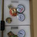 RX WELD Oxygen Acetylene Regulator Set, CGA-540 Oxygen/CGA-200 Acetylene (For Small MC Tanks), Outlet 9/16"-18 B-Size