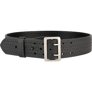 Perfect Fit Leather Duty Belt 2.25 inch Basketweave Sam Browne Belt US Made, Order 2 Sizes up