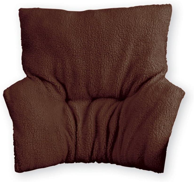 Collections Etc Deluxe Back Rest Support Cushion Brown, 27x27