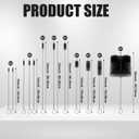Reallnaive 12 Pcs Engine Brush Kit Car Engine Brush Cleaning Kit Long Nylon Brushes for Auto Cleaning