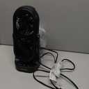 Holmes DuoBreeze Dual Blade 13 Desk Fan  Clean Breeze Technology, Adjustable Tilt Head, 3 Speeds, Space-Saving Design, Easy to Clean, 8-Hour Timer  Ideal for Home or Office Use (Black)