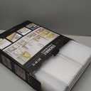 BINO 12-Pack Plastic Stackable Shoe Box Set - Clear | Foldable Shoe Storage Container | Sneaker Bins | Shoe Rack Box | Transparent | Portable Stacking Shoe Boxes Front Open