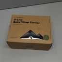 KeaBabies Baby Wrap Carrier Ring Sling - Easy to Wear, Adjustable D-Lite Baby Carrier Newborn to Toddler, Infant Carrying Shirt, Hands Free Bonding, Breathable Fabric Wearing Wrap (Trendy Black)