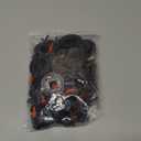 800pcs Christmas Snowman DIY Craft Kit Including 80 Mini Black Top Hats, 80 Carrot Snowman Noses, 160 Snowman Hands, 480 Tiny Black Buttons for Christmas DIY Snowman Crafting, Sewing, Party Supplies