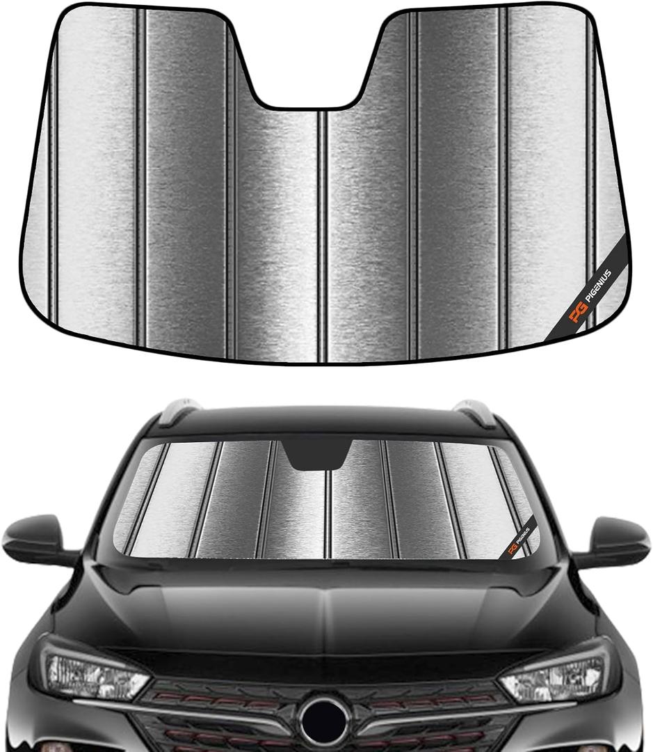 Pigenius Windshield Sunshade for Buick Encore GX 2020-2023 Front Window Sun Shade - Metallic