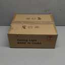 27" White Geometric Ceiling Fan with Light Remote Control, 3 Light Color 6 Speeds Flush Mount Low Profile Ceiling Fan with Light for Bedroom Kitchen