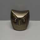 5.6IN Aluminum Owl Gold
