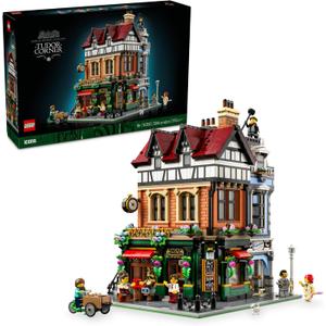 LEGO Icons Tudor Corner Building Set for Adults 18+ - DIY Miniature House Kit - Collectible Mini House Building Set for Men and Women - Crafting Gift for Adults - 10350