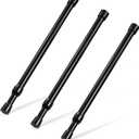 2 x Goowin Spring Rods, 5/8" Diameter, No Drilling, Expandable (12-20 in), Black, 3 Pack for Closet, Cupboard, Hanging Clothes