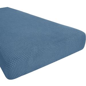 Hokway Couch Cushion Covers Stretch Cushion Covers Sofa Seat Cushion Slipcover Cushion Protector(DenimBlue, Medium) (Medium (1 Piece))