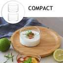 Angoily Transparent Yogurt Cups 10 Pack 3.14X3.14X9.25 Inch Multi-Function Glass Dessert Bowls for Pudding Ice Cream Parties Weddings Home Dining