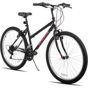 HILAND Bamcbase Womens Mountain Bike, 24 26 Inch 18 Speeds Hybrid Commuter Bicycle for Adults, Sport Hardtail Trail MTB