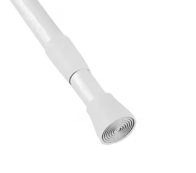 Tension Adjustable 43 in. to 79 in. Shower Curtain Rod White
white tension rod