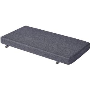 Saula 40 x 12 Inch Piano Bench Cushions for Indoor Furniture with Ties Non Slip Kitchen Dining Room Bench seat Cushion for Shoe Storage Ottoman Window Settee, Gray
