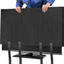 TV Cover Moving Dust Anti-Scratch TV Screen Cover Fits 50"-55" TV with Bottom Strap for Protection TV Moving Home Renovation Pet Scratch or Other Furniture(55") (Black)