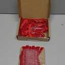 DiliComing Red Velvet Ornaments Christmas Tree Bows - 24 Pcs Red Velvet 5 x 7 Inch Christmas Bows for Gift Wrapping Crafts Holiday Decor for Tree Garland Topper Wedding Party Home Decorations Indoor