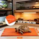 Tortoise Heating Mat 24.6 × 39.4” Waterproof &Temperature Control