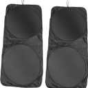 Unomor 2 Pcs Auto Heat Shield Reflector Cover Car Windshield Sunshade Privacy Visor