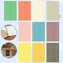 Thinp 2600 Pcs Colored Dot Stickers, 0.3 Inch 10 Colors Small Circle Stickers Round Color Coding Labels with Strong Adhesion Removable Dot Labels for Office Classroom and Home Organization