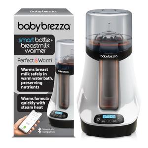 Baby Brezza Smart Baby Bottle Warmer, Breastmilk Warmer + Defroster - Only Brand with Different Temperatures for Breastmilk + Formula - Universal Fit for All Bottles + Milk Bags - Bluetooth Control Baby Brezza Smart Baby Bottle Warmer, Breastmilk Warmer + Defroster - Only Brand with Different Temperatures for Breastmilk + Formula - Universal Fit for All Bottles + Milk Bags - Bluetooth Control