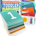 Toddler Flash Cards - Learn Colors, Numbers, Shapes, Opposites on Thick Jumbo Flashcards for Early Learners - Teacher Designed for Preschool, Kindergarten & Toddlers