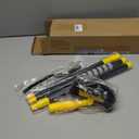 Grout Cleaning Brush with Long Handle - Hard Bristle Hand Held Grout Cleaner Brush for Tile Grout, Shower Cupboard Corner Cleaning