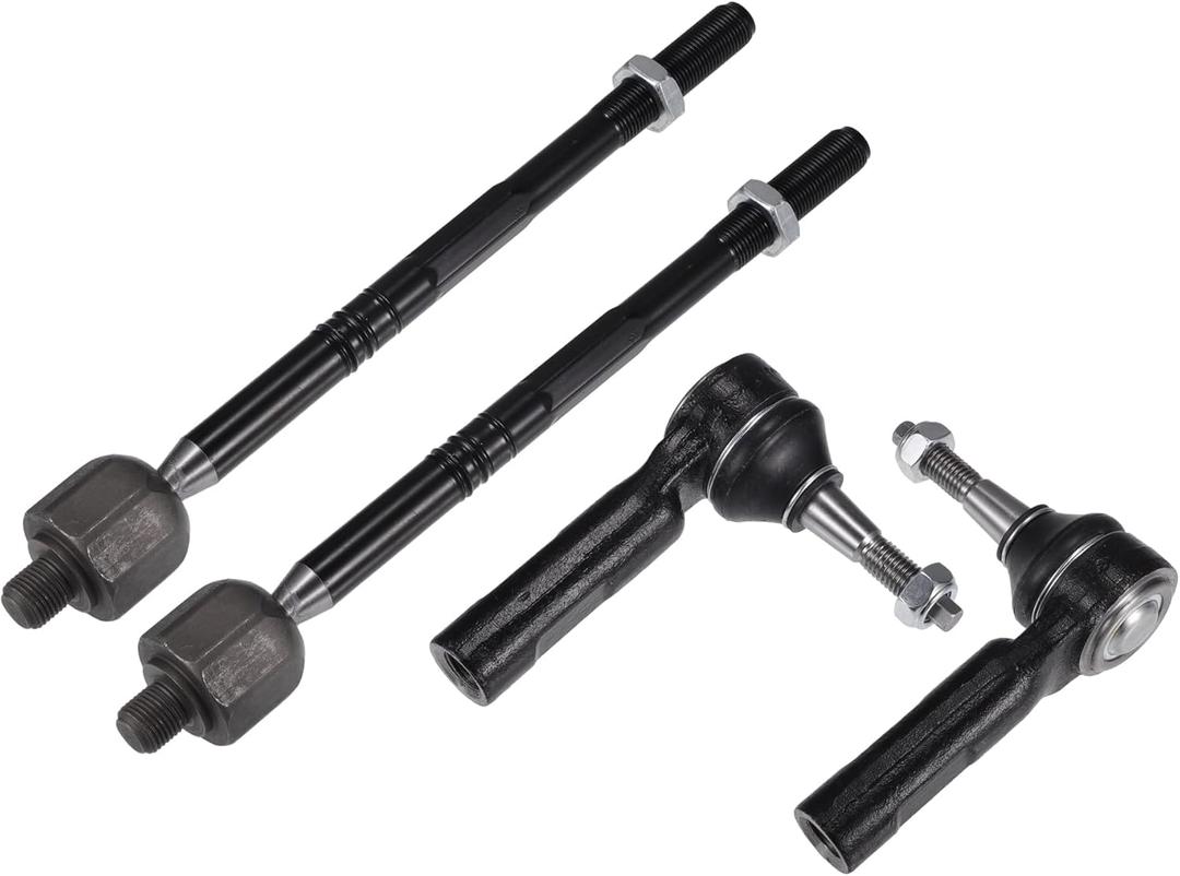 X AUTOHAUX 4pcs Front Inner Outer Tie Rod Ends Kit Suspension Steering Tie Rod End for Buick Verano for Chevrolet Cruze for Chevrolet Volt Drag Link No.EV800884