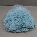 Disolla Toilet Rug U Shaped 23x24 Machine Washable Non Slip Toilet Floor Mat Soft Plush Contour Rug for Bathroom Floor, Sky Blue