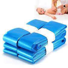Nappy Disposal Bags, 10PCS Blue Nappy Bin Refills Diaper Pail Refill Bags Scented Nappy Bags, Nappy Bin Bags Refill Compatible with Angelcare and Tommee Tippee Nappy Disposal System