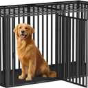 Steel Tube Heavy Large Dog Crate with Mat Base, 48" L x 28" H Dog Crates for Medium Large Dogs, Big Dog Cage, Dog Kennel, Puppy Dog Playpen with Top, Pet Cage, Indoor, Black1