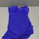 Blooming Jelly Women One Piece Swim Dress Tummy Control Swimsuits Slimming Mesh Sheer Sarong Wraps Bathing Suit S