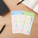 2026 Planner Stickers Monthly Calendar Tabs - 2 Sheets Color-Coded Easy Peel and Stick Adhesive Index Labels for Journals Notebooks and DIY Planning (Multi 1)