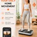 Vibration Plate Exercise Machine, Whole Body Vibrating Platform for Lymphatic Drainage Weight Loss, 300 Speed Levels Shake Board with LED Display, 450 Lbs Capacity, Fitness Equipment for Home Gym