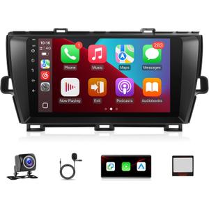 Android 12 Car Radio for Toyota Prius 2010 2011 2012 2013 2014 2015 Stereo with J.B.L - 9 Inch Touch Screen Head Unit with Carplay & Android Auto, WiFi, BT, GPS, SWC, Canbus, Backup Camera