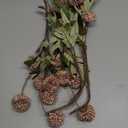 Floroom 5pcs Light Taupe Faux Silk Mums Artificial Flowers, Bulk Fake Small Mini Chrysanthemums with Stems for DIY Wedding Centerpieces Floral Arrangements Vase Fillers Home Decorations