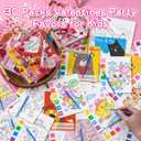 3 x Rotu Valentines Cards for Kids Classroom - Valentines Day Gifts for Kids Valentines Day Cards for Kid School Valentine Day Classroom Favors Valentine Class Gifts Paint Set (240 PCS)