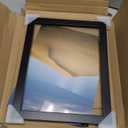 Americanflat 9x12 Picture Frame with Shatter-Resistant Glass - Signature Collection - Gallery-Style Frames Made of Engineered Wood - Photo Frame for Tabletop and Wall Display - Black