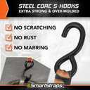 SMARTSTRAPS 14 CamoX Ratchet Straps, 4 Pack  3,000lbs Break Strength, 1,000lbs Safe Work Load  Premium Duty Tie Downs for Heavier Loads, Orange Camo Webbing