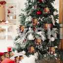 Aviski 60PCS Cotton Small Christmas Drawstring Candy Treat Bags Buffalo Plaid Xmas Xmas Christmas Fabric Goody Gift Sacks Reusable Gift Wrapping Bags Holiday Party Favors - Red/Black