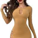 Fishnet Dress for Women Fishnet Stockings, Exotic Dancer Fishnets Lingerie Stylish Bodysuit Leggings Lingerie Bodystocking, One Size