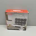 SugarWhisk Mini Waffle Maker Machine, Tiny Waffle Bites Iron for Kids, Bake 8 x 2'' Tiny Waffle Bites, Small Waffle Maker, Compact & Easy Use, Non Stick Surface, Recipe Included, White