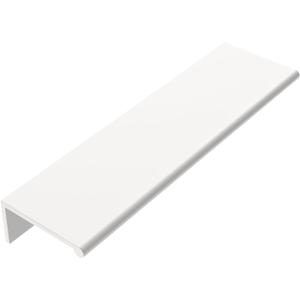 goldenwarm 5 Pack White Finger Edge Pulls Drawer Finger Pulls Kitchen Hardware Handles Bedroom Dresser Drawers, 5in Hole Centers