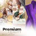 Manaloom Pack of 500 Curved Craft Sticks - 8" Birchwood Popsicle Sticks for Crafts, Jumbo Craft Sticks for Fan Handles, Wedding Programs, DIY Crafting Supplies, (Purple)