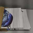 Biuteawal 3 Panel Blue Wine Wall Art Kitchen Wall Decor Cool Flowing Wine on Wooden Background Picture Painting on Canvas Food Artwork Prints Modern Home Dining Room Restaurant Bar Decoration Framed