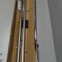 YunNephele Room Darkening Curtain Rod 84-144 inch Nickel Brushed, Wrap Around Design Single Drapery Rod Set,Adjustable Metal Blackout Window Curtains Rods