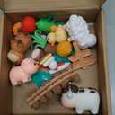 20PCS Farm Animal Cake Toppers Farm Animals Cake Decorations with Cow, Pig,Horse, Sheep,Chicken Duck for Farm Themed Birthday Party Supplies Baby Shower