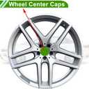Universal Wheel Center Caps Hub Caps Rim Center Caps Plastic 1 Pcs for Ford for Chevy with Black Carbon Fiber Pattern Sticker OD: 65mm/2.56" Black